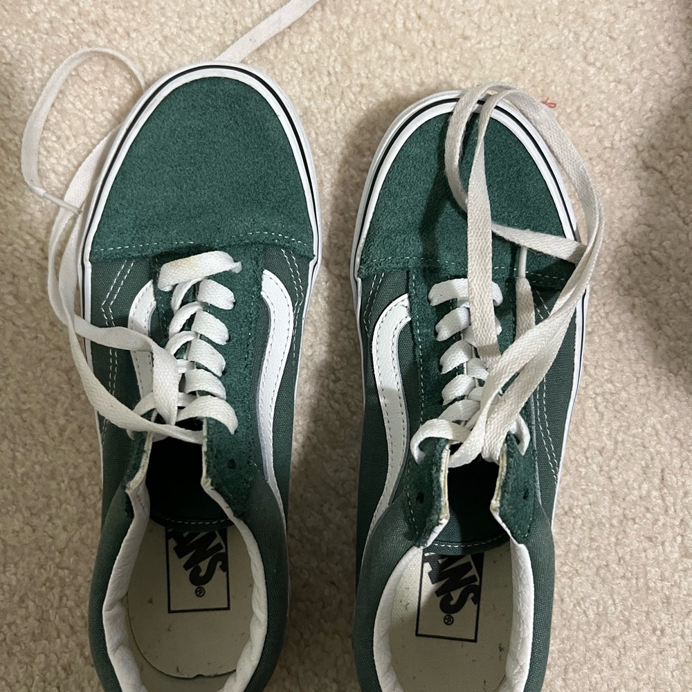 Women's Green Vans 7.5